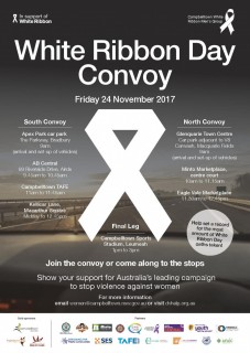 The annual White Ribbon Day Convoy 2017